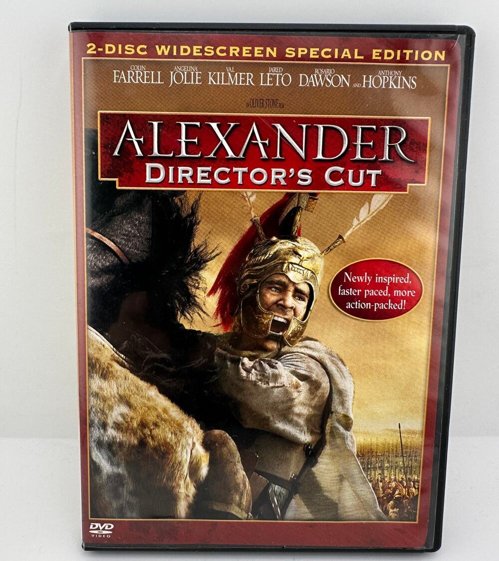Alexander Director's Cut DVD 2-Disc Widescreen Colin Farrell Angelina Jolie